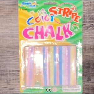 💞 NWT 5-Pack Color Stripe Sidewalk Chalk